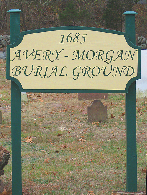 Avery-Morgan Burial Ground Sign